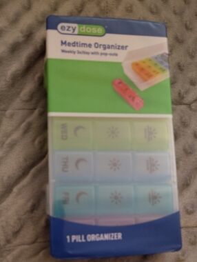 Medtime Organizer Weekly Pill Box - Multicolor